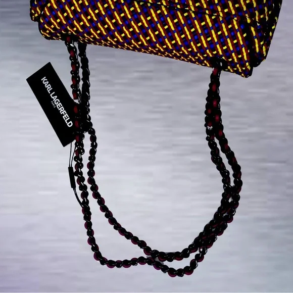 NWT Karl Lagerfeld Paris Agyness Textured
Shoulder Bag Comes with Dusty - Picture 12 of 15